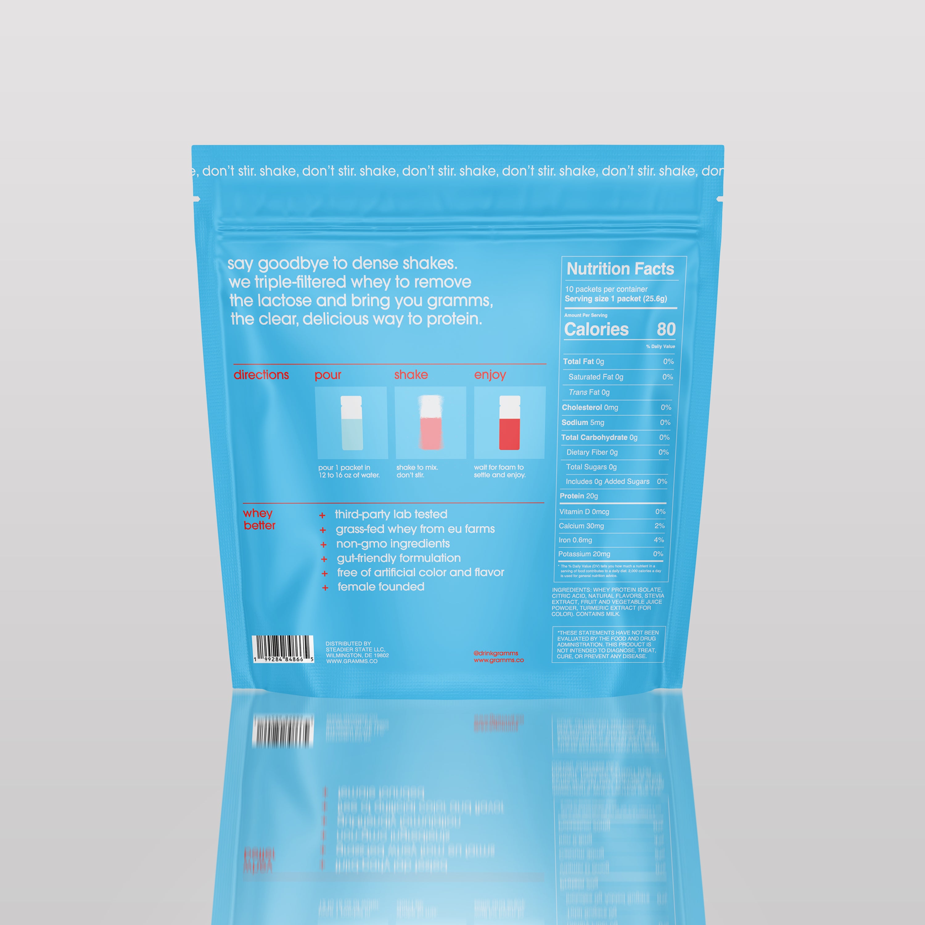 tropical punch protein travel pack