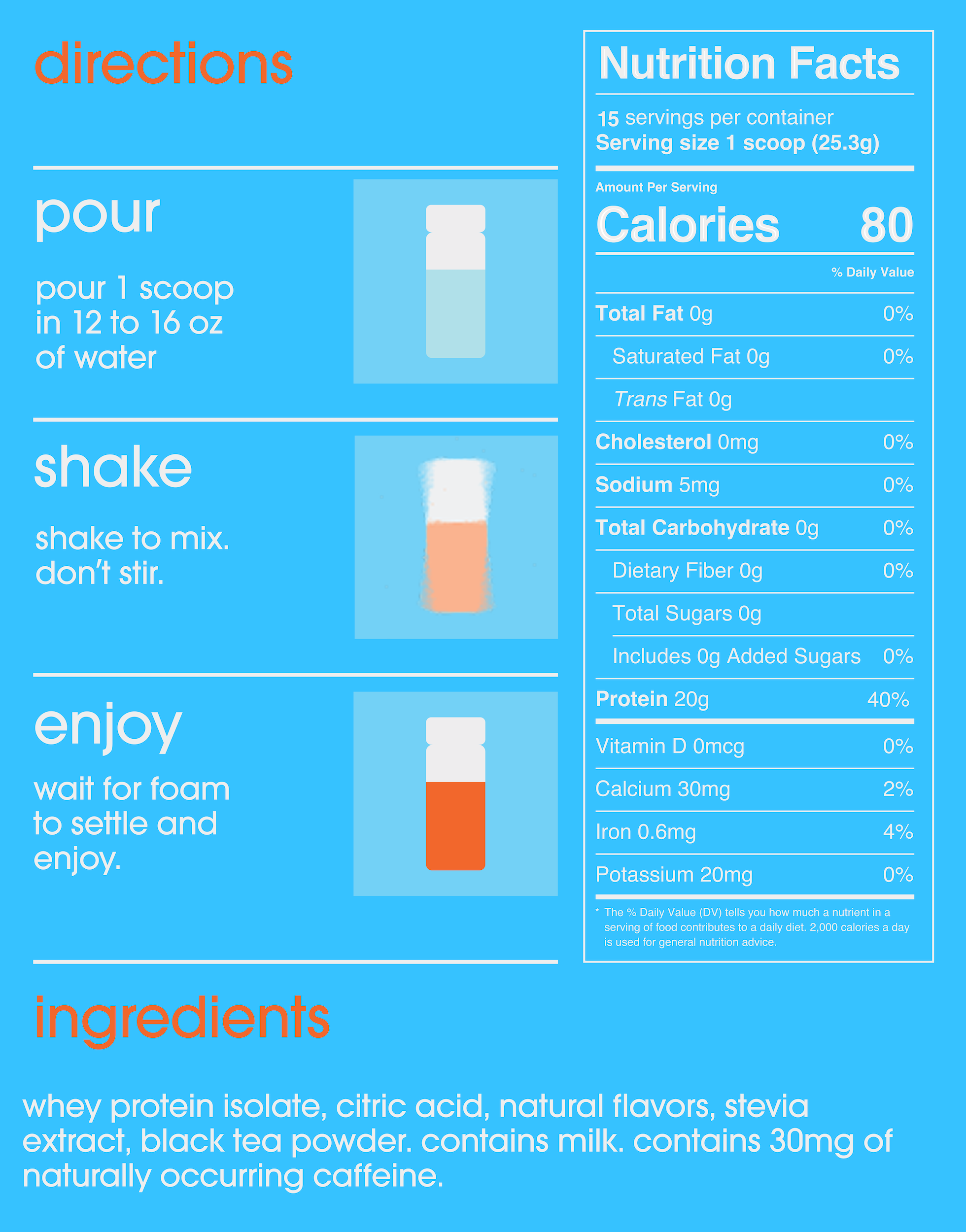 peach tea protein
