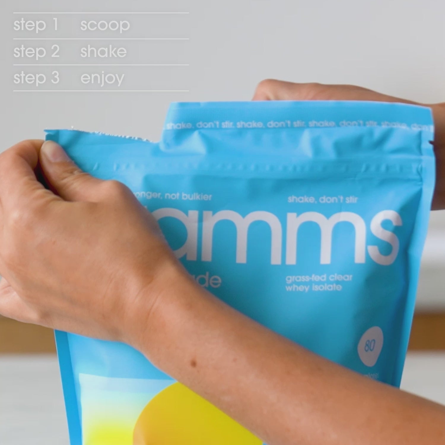 peach tea protein travel pack – gramms